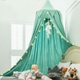 thumbnail image 1 of Hanging Play Tent Children Reading Canopies, Round Dome Princess Castle Dreamy Bedding for Girls Room House Décor, 65*250*400cm - green, 1 of 6