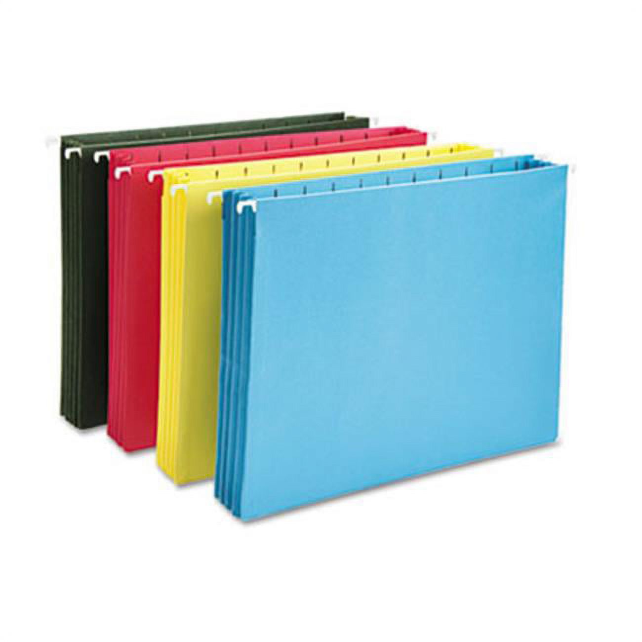 Hanging Pocket File Folders with Full Height Gusset, Letter, Assorted