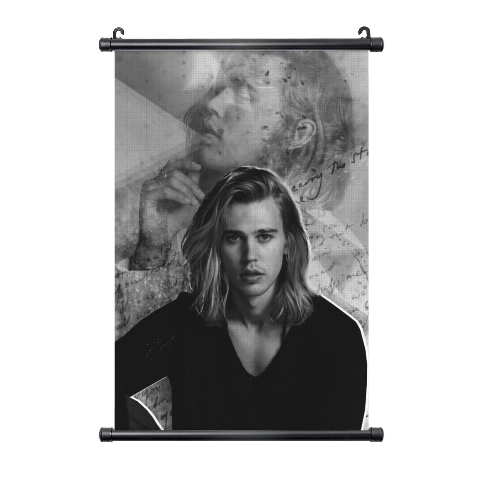 Hanging Poster Austin Butler Wall Canvas Artwork With Frame Scroll ...