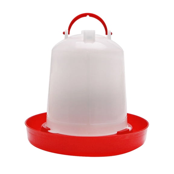 Hanging Poultry Feeder with Portable Handle Auto Poultry Water Drinker 2.5 L Large Capacity for Chicken Birds Poultry