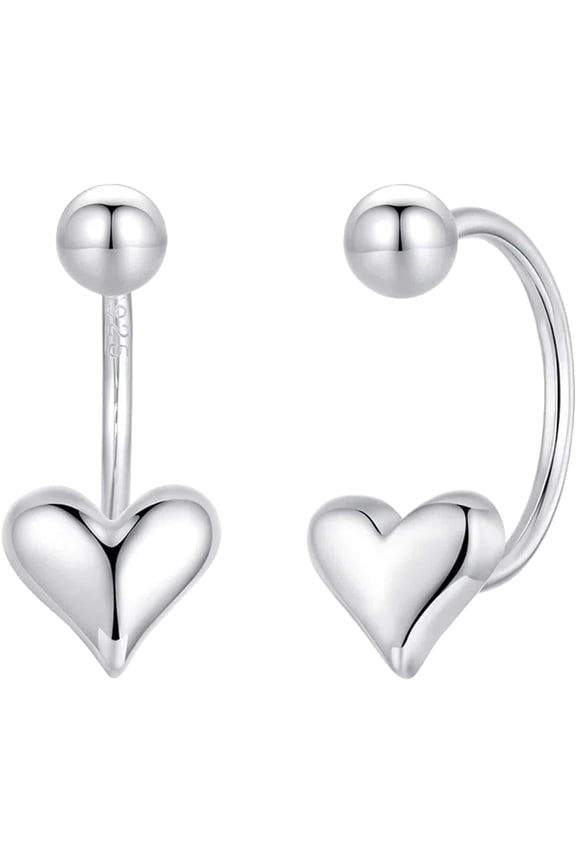 Hanging Quality love stud earrings on the back[v494]