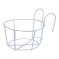 thumbnail image 1 of Hanging Railing Planters, Hanging Flower Stand Iron Baskets, Hanging Planters for Outdoor Plants, Metal Rack Fence Shelf Plant Holder for Balconies, Gardens, Indoor Spaces, 1 of 2