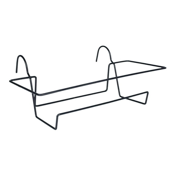 Hanging Railing Planters Planter Stand for Deck Railing Creative Home Garden Decor Iron Rack Fence Planters for Patio Fence Railing Balcony - Black