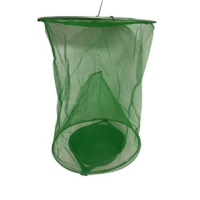Hanging Ranch Fly Trap,Escape-Proof Funnel with Removable Bait Tray Non-Toxic Eco-Friendly Fly Catcher for Farm Orchard Garden Restaurant Indoor Outdoor Pest Control