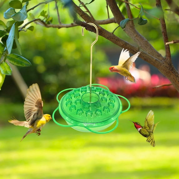 Hanging Red Flower Shaped Hooked Hummingbird Feeder Flower Shaped Feeder