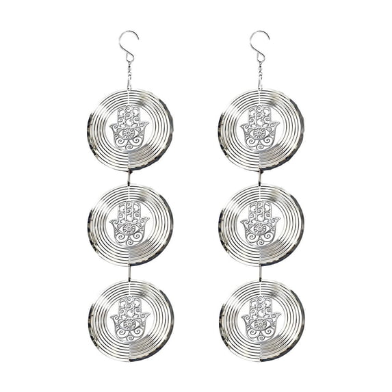 Hanging Reflective Wind Chime Outdoor Garden Screw Wind Chime Noisemaker Rotating Motion To Protection Fruit Trees Yard Avoid Birds From Causing Damage