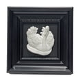 thumbnail image 1 of Hanging Relief Art White Swan Plaster Sculpture Black Framed Wall Art Decor, Plaque Decorative Painting For Home Office Desktop Wall, 1 of 8