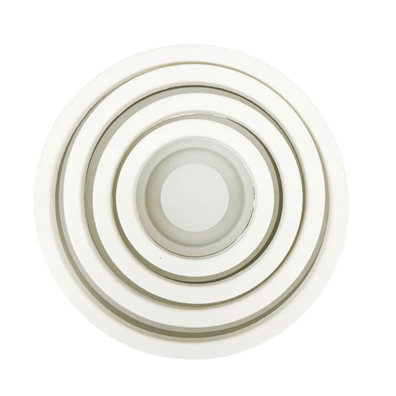 Hanging Rings Ornament Resins for Epoxy Resin, 5 Cavities Circular Silicones for Making Gypsum Decoration