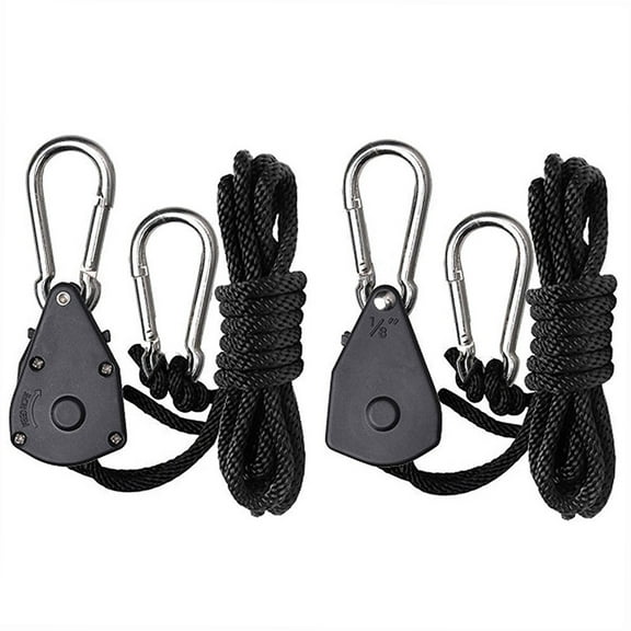 Hanging Rope,Duty Tie Down Inch Adjustable Heavy 1/8 Inch Adjustable Down Rope Carabiner Heavy Duty Tie Rope Carabiner Clip Ratchet 1/8 Inch Tie Down Rope Adjustable Heavy Duty 150lb L