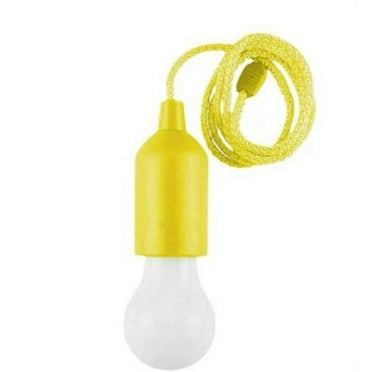 Hanging Rope LED Bulb Light Battery Read Lamps Operated Pull Cord Home S6R2