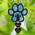 Hanging on Rope Stained Glass Hummingbird Ornament Pet Memorial