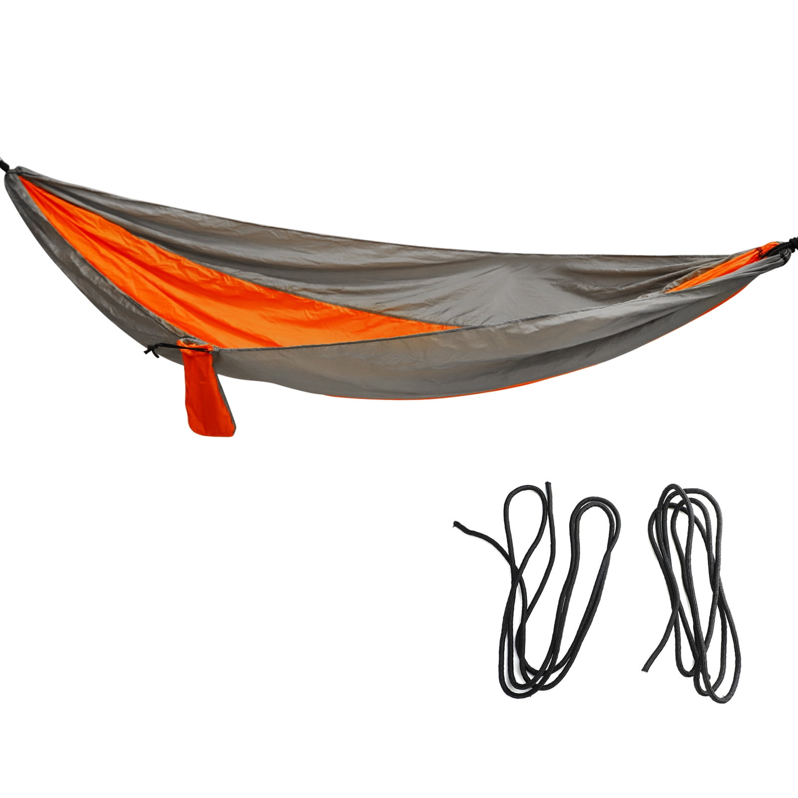 Hanging Rope Swing, Wear Resistant One Piece Storage Bag Portable Hammock Dual Color Knot Reinforcement Large Load Bearing Metal Rings  For Camping Picnic