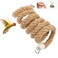 thumbnail image 1 of Hanging Rope Toy Parrot Perches for Bird Cages Accessories Spiral Metal Fittings, 1 of 12
