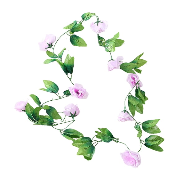 Hanging Rose Ivy Everlasting Ornamental Faux Silk Flower Wall Art Decor