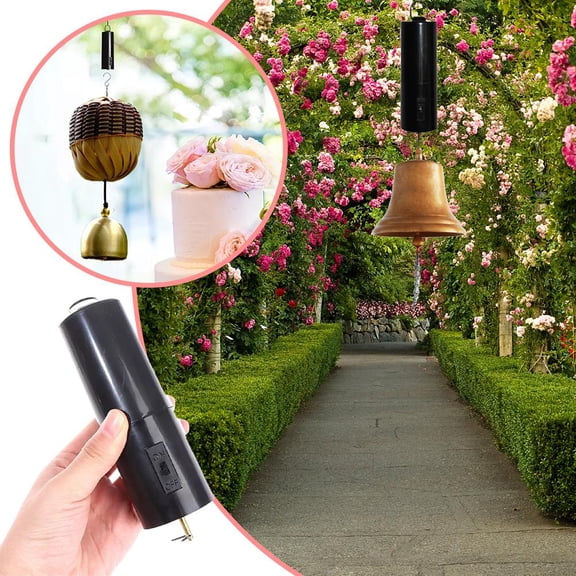 Hanging Rotating Motor for Wind Spinners - Battery Operated, Weatherproof, 360 Degree Rotation for Outdoor Garden Decor