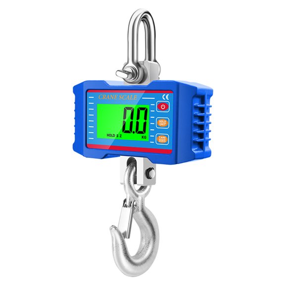 Hanging Scale, Digital Crane Scale 1000KG (2204lbs), Industrial Heavy Duty Crane Scale LCD Backlight with Unit Change/Data Hold/Tare/Zero for Construction Site Travel Market Fishing