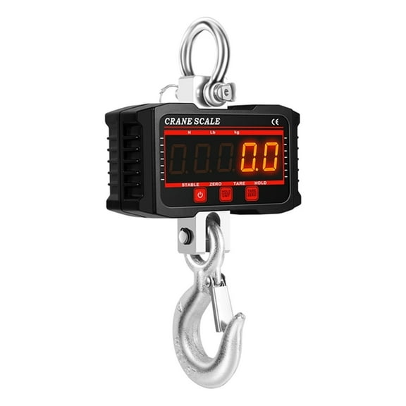 Hanging Scale, Digital Crane Scale 1000KG, Industrial Heavy Duty Crane Scale LED Indication ,Multiple Functions