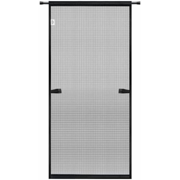 Hanging Screen Door - Fits Door Size 36" x 80" (Curtain Size 38'' x 81''), Sturdy Fiberglass Door Curtain Has Tension Rod&Hook&Loop Two Ways of Use, Heavy Duty Durable Door Screen