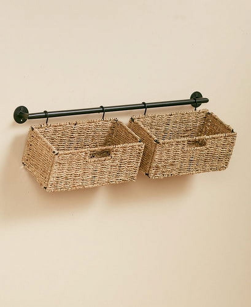 Hanging Seagrass Wall BasketsDouble