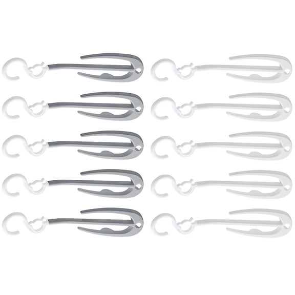 10pcs Shoe Rack with Hooks for Drying Shoes, Plastic Shoe and Slipper Hanging Racks, Closet Door Storage Organizers