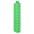 thumbnail image 1 of Hanging Shoe Organizer 10 Tier Hanging Shelves for Closet Organizers and Storage System，Foldable Design, for Wardrobe, Baby Clothes Organization and Storage，Green, 1 of 6