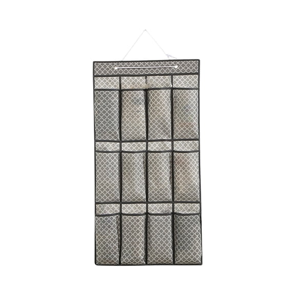 Hanging Shoe Organizer with 20 Transparent Mesh Pockets | Multi-functional Behind The Door Storage for Shoes, Accessories & Toiletries | Large Capacity Over The Door Organizer for Closet & Pantry