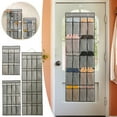 thumbnail image 1 of Hanging Shoe Organizer Over Door Storage | Large Capacity Multi-Compartment Non-Woven Fabric | 6/12/20 Pocket Transparent Mesh | Closet, Pantry, Entryway Accessories Holder | Space Saving, 1 of 6