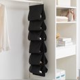 thumbnail image 1 of Hanging Shoe Organizer with 12 Large Pockets Rotating Hook for Closet Storage 46.06 x 12.6 InchesforStorage/Organization(Black),Ccwuwei, 1 of 8
