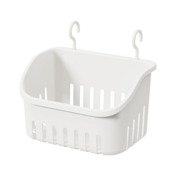 Hanging Shower Bathroom Storage Basket with Hooks for Toiletries and Cleaning Supplies Space-saving Organizer for Towels and Cosmetics for Small Spaces