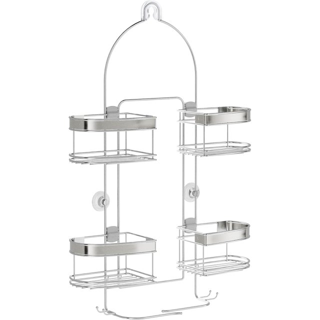 Hanging Shower Caddy, Over the Shower Head Bathroom Storage, Stainless