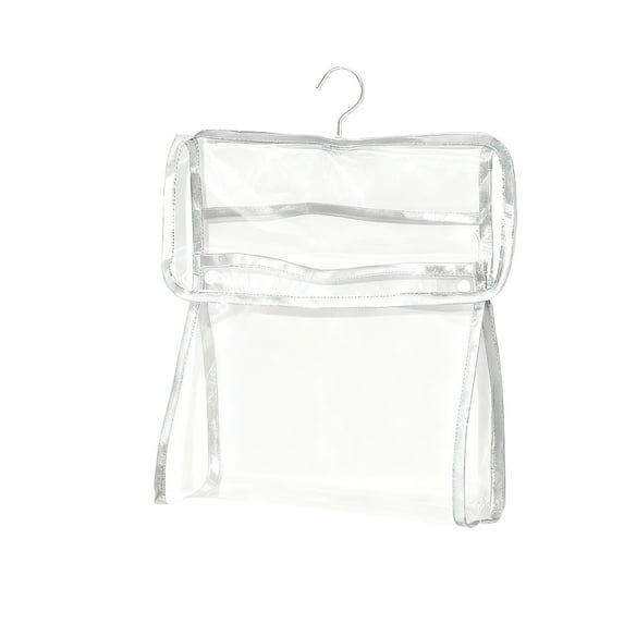 Hanging Shower Caddy, Waterproof Mesh Storage Bag, Bathroom Organizer for Toiletries, Clothes, and Towels ( Silver )