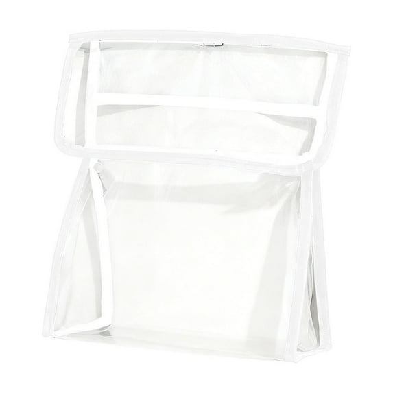 Hanging Shower Caddy, Waterproof Mesh Storage Bag, Bathroom Organizer for Toiletries, Clothes, and Towels ( White )