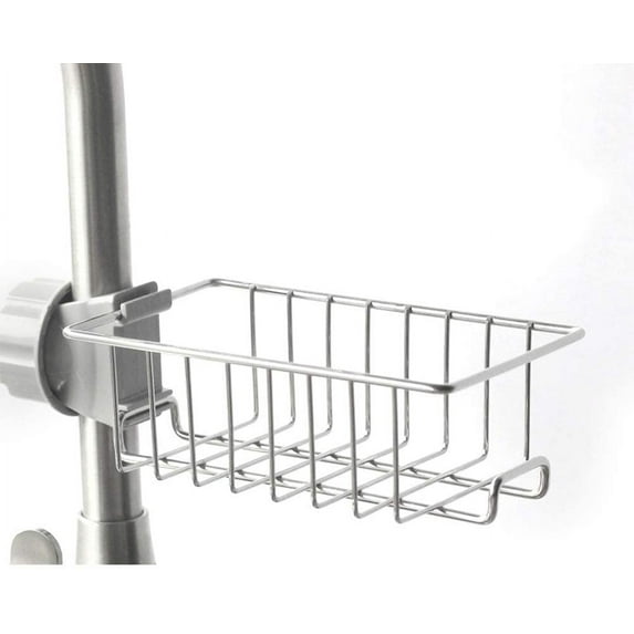 Hanging Shower Shelf Made Of Stainless Steel, To Assemble Without Drilling With Hooks Sponge Holder Soap Basket Soap Holder