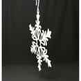 thumbnail image 1 of Hanging Silhouette with Metal Snowflake Design, White, 1 of 3