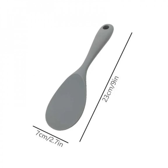 Hanging Silicone Rice Spoon Kitchen Ladle Non-stick Saucepan Electric Rice Cooker Cooking Scoop with Holes Household Items