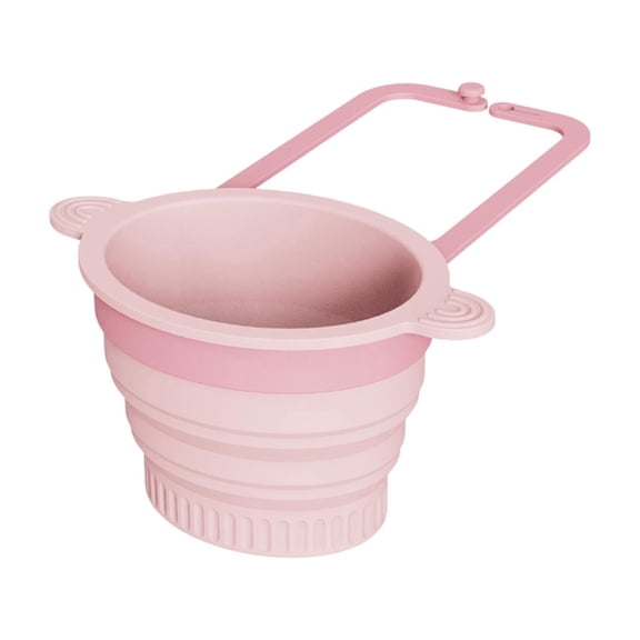 Hanging Silicone Sink Strainer, Sink Drain Basket Food Catcher, Foldable Kitchen Sink Filter, Removable Storage Basket, No Installation Faucet Organizer