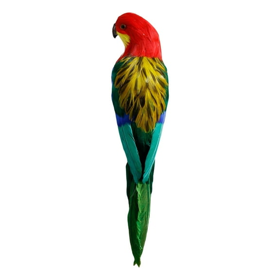 Hanging Simulation Parrot Statue Party Favors Large Artificial Parrot Figurines