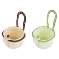 thumbnail image 1 of Hanging Sink Drain Basket 2-Pack (Green + Brown), Strainer Basket Faucet Hanger, Effective Waste Filtering Detachable Multi-Purpose Strainer, by Kingtowag, 1 of 9