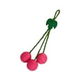 thumbnail image 1 of Hanging Sisal Fruit Cat Toy Ball with Rope, Long-Lasting Triple Hanging Balls for Indoor Cat Boredom Relief and Play, Pink, 1 of 5