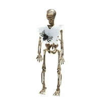 Hanging Skeleton Halloween Decorations, Spider Clothing Plastic Skeleton for Yard Garden Patio Haunted House Halloween Party Decoration