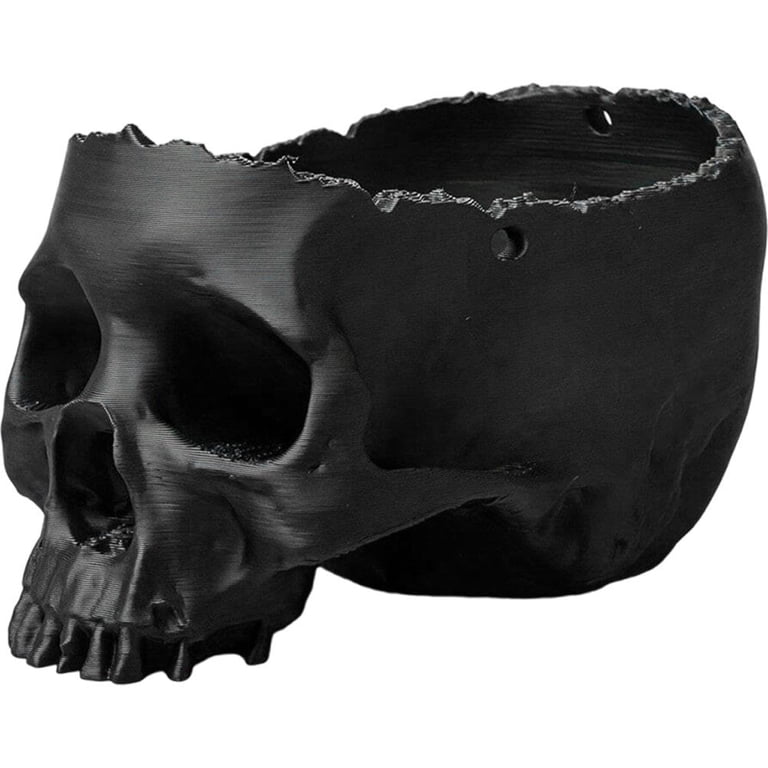 Hanging Skull Planter Pot Halloween Gothic Skeleton Pot for Succulent  Plants Flowers Horror Head Wall Decoration - Walmart.com