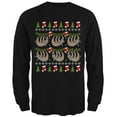 thumbnail image 1 of Hanging Sloth Ugly Christmas Sweater Mens Long Sleeve T Shirt Black X-LG, 1 of 1