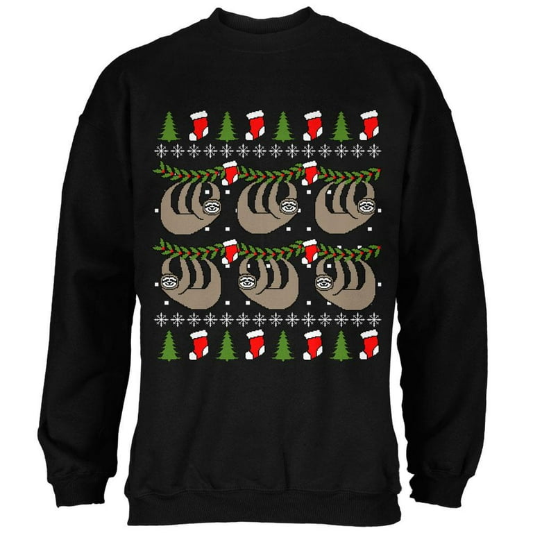Sloth ugly christmas sweater deals