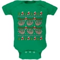 thumbnail image 1 of Hanging Sloth Ugly Christmas Sweater Soft Baby One Piece, 1 of 1