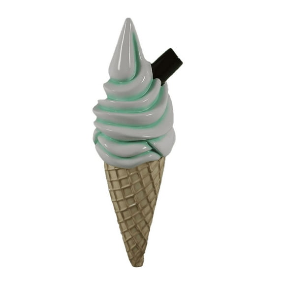 Hanging Soft Serve Mint Green Ice Cream Over Sized Statue
