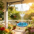 thumbnail image 1 of Hanging Solar Bird Bath Fountain, Weatherproof & Easy to Maintain, Hanging Bird Bath with Solar Pump for Outdoor Garden Decor, Large Humming Birds Bath Fountain, 1 of 6