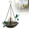 thumbnail image 1 of Hanging Solar Bird Bath Fountains, Solar Powered Cascading Outdoor Water Fountain, Hanging Bird Bath with Flowing Water, Decorative Garden Yard Patio Bird Bath Fountain, 1 of 8