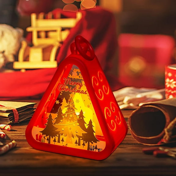 Hanging Solar Christmas Lantern Decorations, Santa Christmas Lantern Outdoor Waterproof , Christmas Solar Lanterns for Outside, Yard, Porch, Gifts for Woman