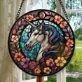 thumbnail image 1 of Hanging Stained Glass for Windows Unicorn, Festival Gift Ornament, Christmas Ornament Gift, Mother’s Day Keepsake, Valentine’s Day Decor, Keepsake 2025, 1 of 6