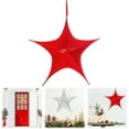 thumbnail image 1 of Hanging Star Decoration Christmas Decoration Star Decoration ，Foldable 3D Hanging With Lights Christmas Decorations, 1 of 9